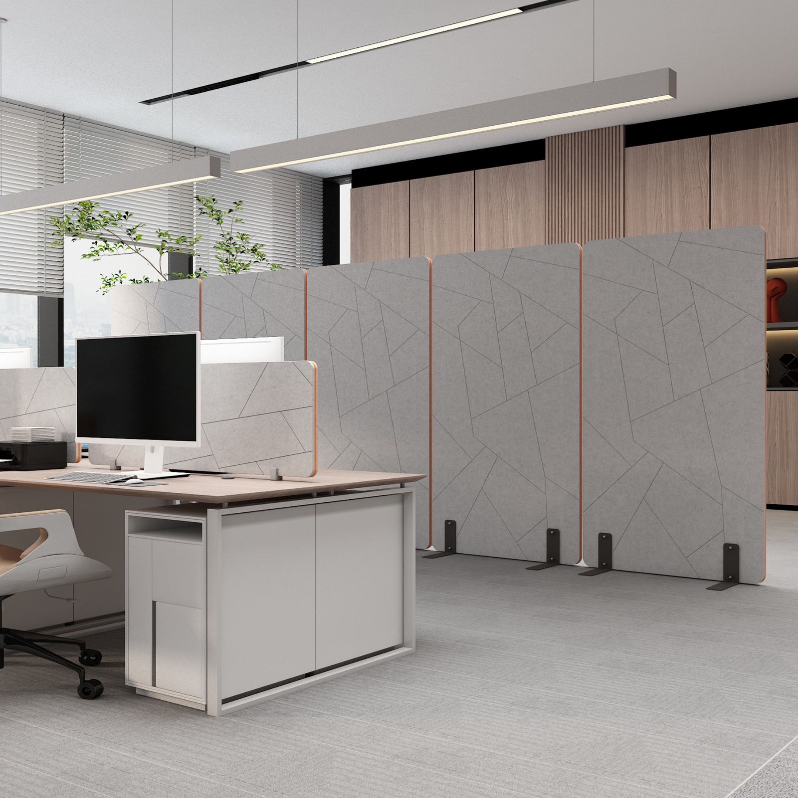 PET-Akustik Tischtrennwand - sino-swiss