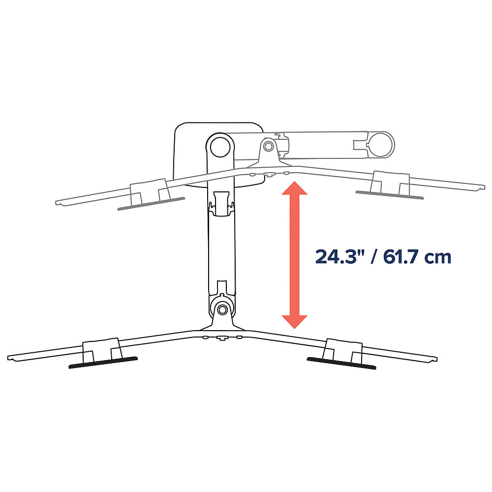 LX DUAL DIRECT MONITOR ARM, TISCHHALTERUNG