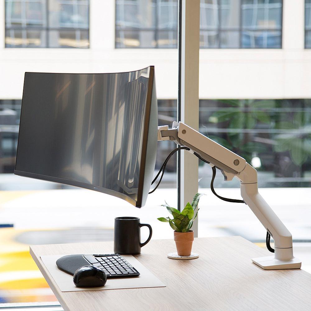 HX MONITOR ARM MIT HD-GELENK, SAMSUNG ODYSSEY G9 - sino-swiss